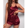 thumbnail image 2 of Ropa de dormir de verano para mujer, lencería de satén, camisola y pantalones cortos, conjunto de pijama, conjunto de pijama de encaje sin espalda, pijama de dormir sin mangas xuanjing unisex, 2 of 2