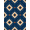 Navy Blue, Pattern 7, variant on ODIKA Abstract Brushstroke Interlocking Wave Motif Accessories Navy Long Refined Stain Resistant Low Profile for Dorm Room, Small Living Apartment