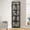 Black, variant on Tribesigns Corner Bookcase with 6 Tier Storage, Wood, Black