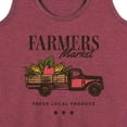 thumbnail image 3 of Instant Message - Farmer's Market Fresh Produce Delivery Truck - Women's Racerback Tank Top, 3 of 6