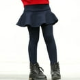 thumbnail image 5 of FAOWME Toddler Trendy Girls Leggings Skirt Ruffle Skirt Pants Kids Navy 6-7 Years, 5 of 5