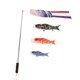 thumbnail image 3 of Bandera de japonesa Windsock de 4 piezas poste, decoración de s de bandera colgante para jardín al aire libre, patio, D Macarena Bandera colgante, 3 of 8