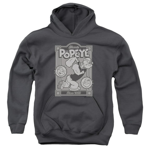 Popeye - Classic Popeye - Youth Hooded Sweatshirt - X-Large