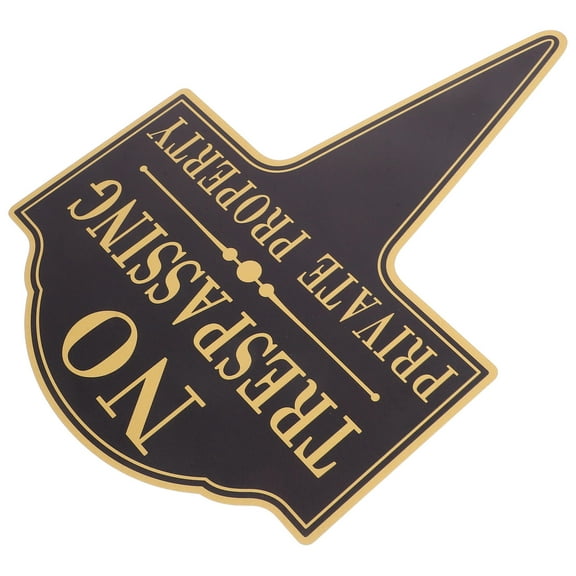 WORGEOUS No Soliciting Sign For House Large Private Property No Trespassing Sign No Loitering Aluminum Metal Signs With Long Stakes For Outdoor Yard Black