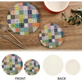thumbnail image 4 of Pot Holders Trivets Set Pure Cotton Potholders Set, Hot Pads Set of 2, Talavera Tile Bohemian Pattern Hot Pot Trivets One 9.45 Inch and One 7 Inch, 4 of 7