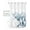 Blue Green, variant on No Hook Shower Curtain with Snap in Liner, Abstract Art Silhouette Brown Forest Hotel Shower Curtains for Bathroom, Washable Shower Curtain Liner Set with Mesh Top Window, 36"x78"