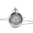 thumbnail image 5 of Vintage Pocket Watch Smooth Quartz Pocket Watch with Chain Number Pocket Watch Antique Pocket Watch for Men Dad Birthday Bronze, 5 of 5