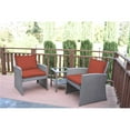 thumbnail image 1 of Jeco W00405-3S-FS018 Ensemble Bistro Mirabelle de 2 Po avec Coussin Rouge Brique - 3 Pcs, 1 of 1