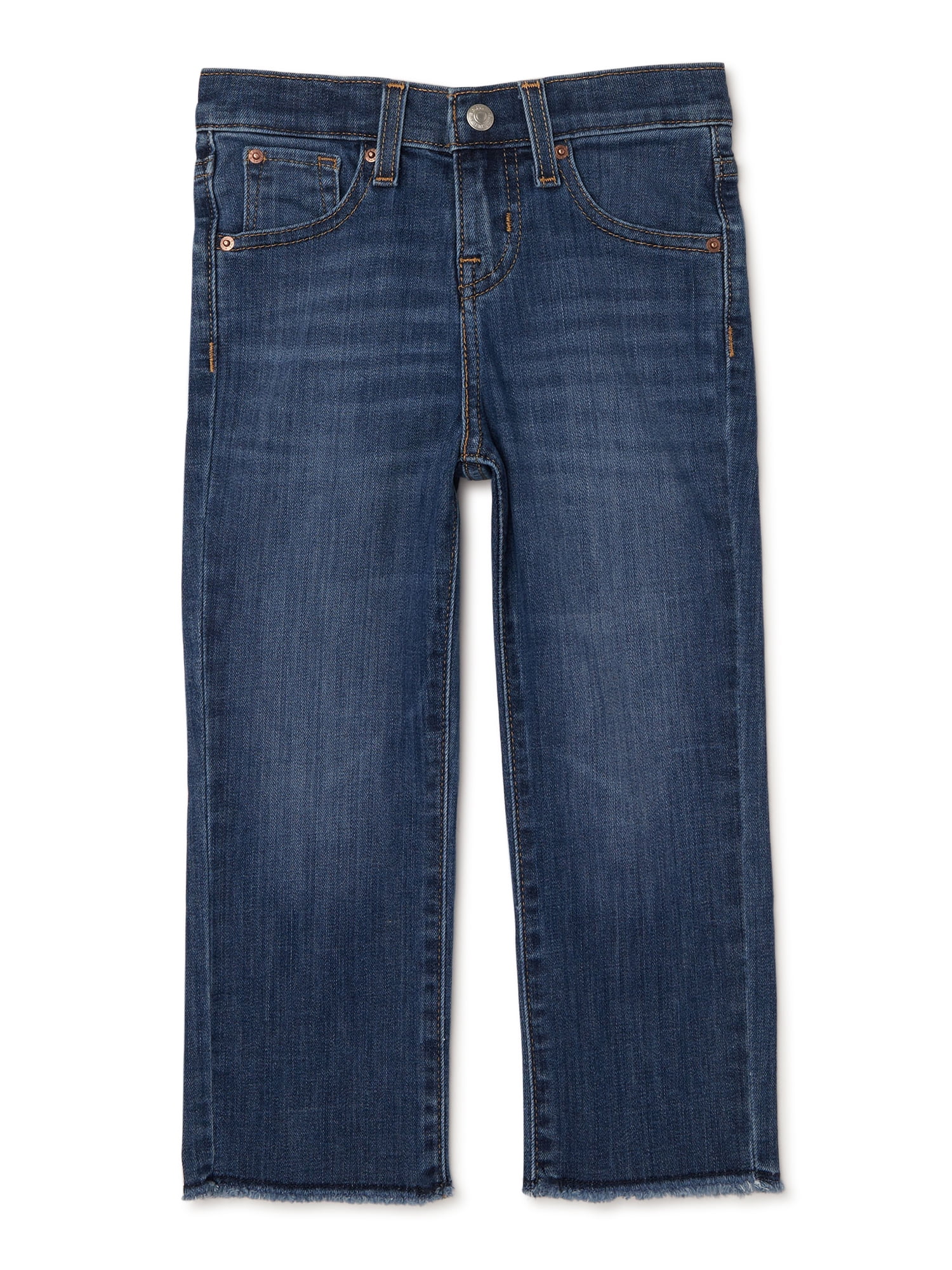 Signature by Levi Strauss & Co. Girls' High Rise Ankle Straight Jeans, Sizes 5-18 - Walmart.com