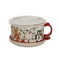 thumbnail image 4 of 25-Ounce Mug Meals with Lid under $5! Yannianjz Ceramic Meal Mugs with Lids, Microwave and Dishwasher Safe Soup Mugs for Stew Chili Leftovers, Gift Box Mugs for Dining and Gifting, 4 of 9