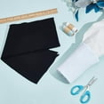thumbnail image 4 of 2 Colors Elastic Fiber Ribbing Fabric 37.4x5.1 Inch Black White Rib Knit Fabric for Cuffs and Waistband Stretch Neckline Collar Trim Material for Jacket Sewing Waistband Cuffs Welt Edge, 4 of 5