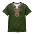 thumbnail image 3 of Graphic Tee by Norse Mythology for Everyday Casual Style Mens T Shirt Design and Print, XXL, Army Green, 3 of 3