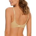 thumbnail image 3 of Deyllo Women Sexy Lace See-Through Bra Push Up Unlined Bras Underwire Support Non Padded Pink Underwear Bras 32C, 3 of 3