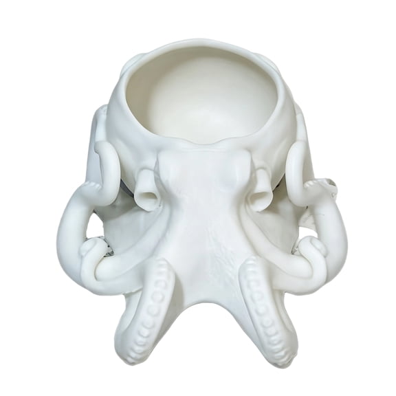 Storage Bowl, Octopus Shaped Dark Aesthetic Decorative 1 Piece Multi-functional Curled Tentacle Design Organizer for Desktop Trinket Succulent Plant Display Home Bedroom Office Goth Style Decor