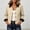 Khaki, variant on Vintage Jacket Women Fall Cozy Corduroy Long Sleeve Jackets Lapel Collar with Pockets Winter Warm Barn Jacket Bottom Down Casual Trendy Daily Outerwear