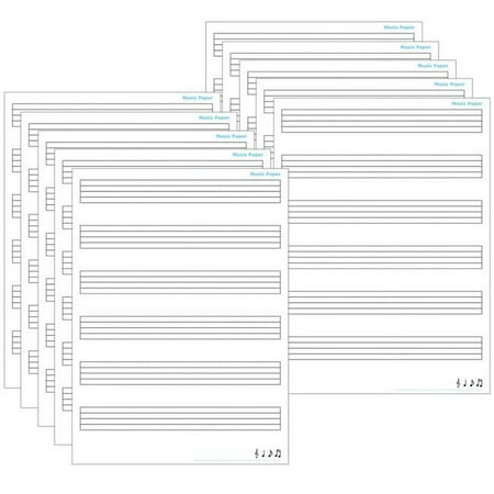 UPC: 0703185970204 | Ashley Productions Smart Poly PosterMat Pals Space Savers  13  x 9-1/2   Music Staves  Pack of 10