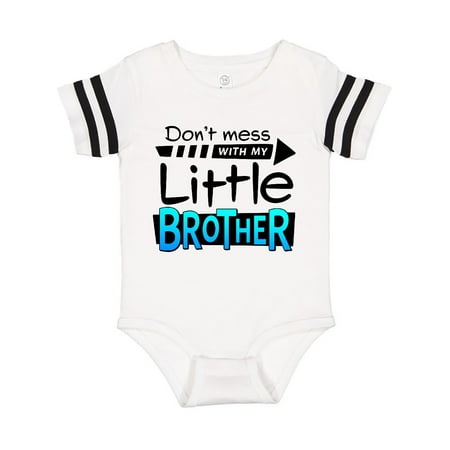 

Inktastic Don t Mess with my Little Brother Gift Baby Boy or Baby Girl Bodysuit