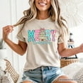 thumbnail image 6 of Merry Christmas Coquette Tree T-Shirt, Preppy Retro Holiday Gift Tee, 6 of 8