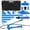 Blue, variant on Heavy Duty Hydraulic Porta Power Kit - 26,455 lbs Capacity - 4.6Ft Leak-Proof Hose - Auto Body Frame Repair Tool for Car, Truck, SUV, Equipment Maintenance, with Storage Case