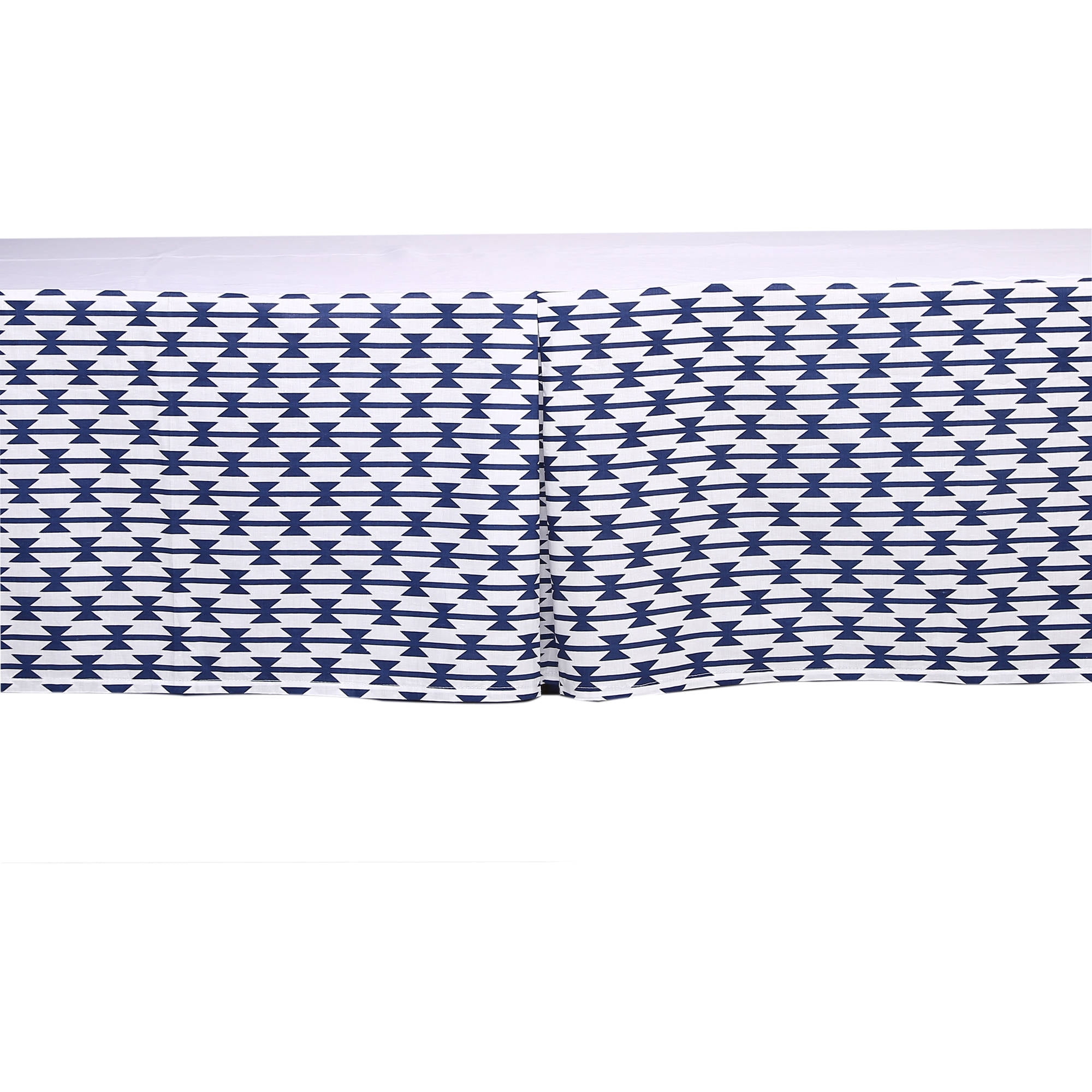 Bacati - Emma Aztec Coral/Mint/Navy 10-Piece Nursery in a Bag Crib Bedding Set 100% Cotton Percale Girls Crib Bedding Set with 2 crib fitted sheets