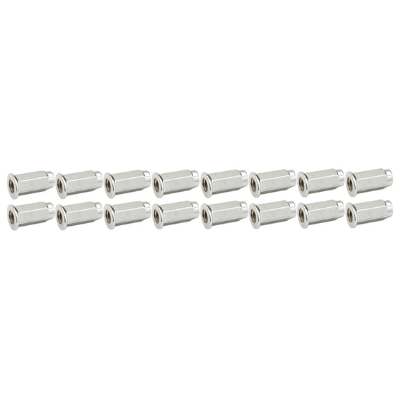 ITP (16pk) Flat Base Chrome Lug Nut 10mm x 1.25mm Thread Pitch w/14mm Head for Yamaha RHINO 700 FI 4x4 Auto 2008-2009