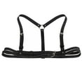 thumbnail image 1 of Arnés de cuerpo de material cuero para mujer, correas con hebilla , cinturones de cinturo Punk, Harajuku (negro) Yuyangstore corsé cinturón, 1 of 8