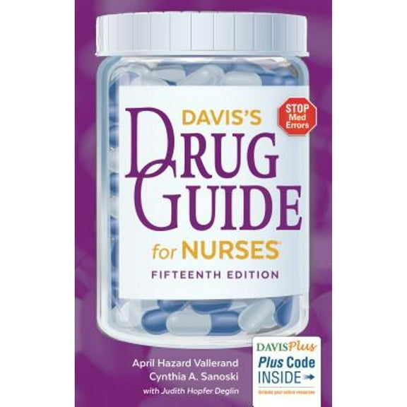 Pre-Owned Davis's Drug Guide for Nurses (Paperback 9780803657052) by April Hazard Vallerand, Dr. Cynthia A Sanoski