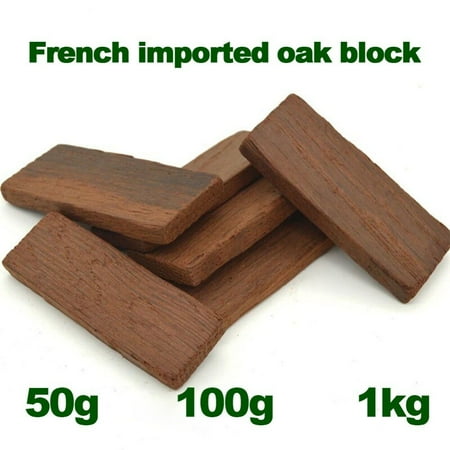 

Imported Homebrew Wine Special Oak Blocks Brandy Whiskey Flavored Winemaking Tools 50g/100g/1kg with Oak Wine Barrels