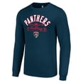 thumbnail image 2 of Men's Starter  Navy Florida Panthers Puck Long Sleeve T-Shirt, 2 of 3