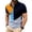 A01-Navy, variant on Jinhomg Color Block Polos Shirt for Men Fashion Business Short Sleeve Dress Shirts Stretch Fit Casual Golf Top with Chest Pocket Navy,M