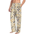 thumbnail image 2 of Xecao Snake And Floral Men's Straight Lounge Pajama Pants: The Ultimate in Comfortable Sleepwear, 2 of 9