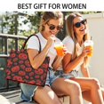 thumbnail image 5 of Large Capacity Tote Bag,Halloween Red Pumpkins Pattern Handbag Fashion Luxury Tote Bag,15.7"x13"x 5.1" Inches,Laptop Compatible, 5 of 6