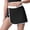 Black, variant on Women's Athletic Skort with Built-In Shorts Tennis Skirt with Pockets, High Waisted Side Slit Yoga Skirt with Trim