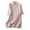 Pink, variant on Embroidered Blouse For Women, Round Neck Mid-Sleeve Loose Fit Casual Shirt, Floral Design Top For Daily Wear And Summer^