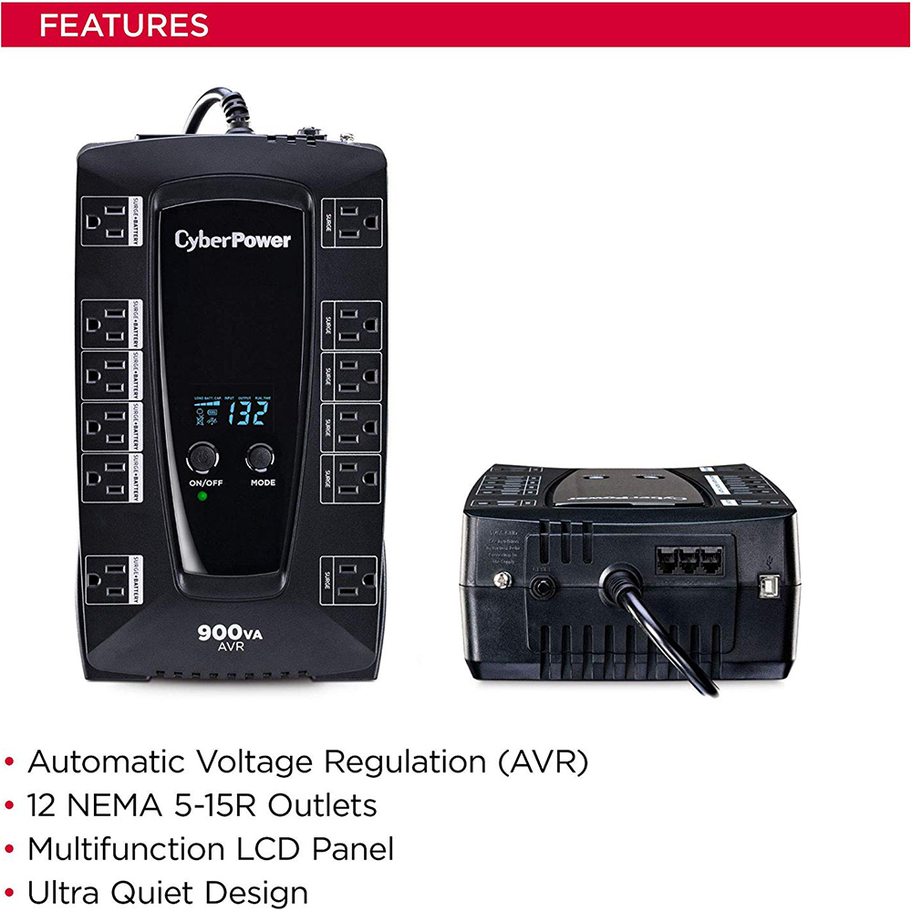 CyberPower Intelligent LCD AVRG900LCD - UPS - 480 Watt - 900 VA