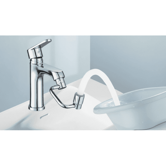 Kitchen Rotating Faucet Extender 360° Swivel,Bathroom Faucet Extender - Sink Water Faucet Aerator, - Luxury Hotel Rotating Extension