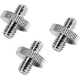 thumbnail image 1 of 1/ 4 Inch Male to 1/ 4 Inch Male Threaded Screw Adapter for Camera / Tripod / Monopod / Ballhead / Light Stand (3 Pieces), 1 of 3
