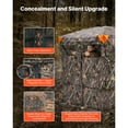 thumbnail image 3 of KFFKFF Hunting Blind for 4-5 People, See-Through Ground Tent with Carrying Bag, 270-Degree Portable Camouflage Shelter, Durable Concealed Design with Quiet Magnetic Door and Windows, 3 of 9