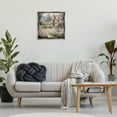 thumbnail image 3 of Stupell Industries French Garden Cottage Landscape Painting Gray Floater Framed Canvas Art Print Wall Art, 25 x 25, 3 of 10