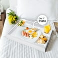 thumbnail image 3 of Plateau de Service en Bois Blanc, 46 x 36 x 8,5 cm, 3 of 5