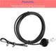 thumbnail image 4 of Soidarity 1 Uds. Kit de cuerda de alambre de acero para interiores DIY peso Multi Gym Cable Fitness polea gimnasio en casa equipo de Fitness con hebillas Gimnasios en casa Negro 2M Soidarity OD010758-02, 4 of 6