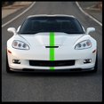 thumbnail image 2 of Sticker Connection | Racing Stripes | Hood Rally Vinyl Race Stripes | (4"x72", Lime Green), 2 of 4