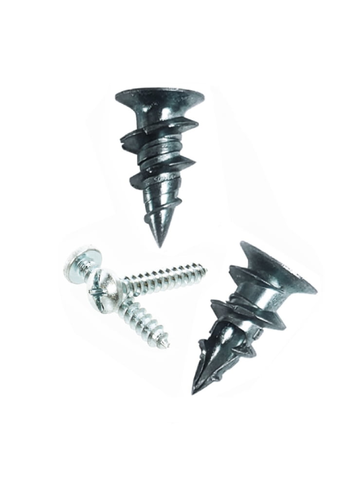 Drywall Anchors Zinc Heavy Duty Self Drilling Hollow Wall Anchor Screws kit #8 x 7/8 (200)