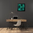 thumbnail image 4 of Phillip, Jamie 20x20 Black Modern Framed Museum Art Print Titled - Hpero Abstract, 4 of 5