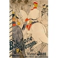 thumbnail image 2 of Toulouse-Lautrec, Henri de 17x24 Gold Ornate Wood Framed with Double Matting Museum Art Print Titled - Babylone dAllemagne, 2 of 4