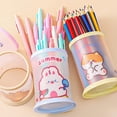 thumbnail image 2 of Paquete de 4 portalápices, lindo portalápices para escritorio, taza para bolígrafo de dibujos animados, caja Caddy, soportes para brochas de maquillaje para niñas y niños, 2 of 5