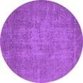 thumbnail image 1 of Ahgly Company Indoor Round Oriental Purple Industrial Area Rugs, 7' Round, 1 of 4