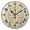 Black, variant on 9.84in Cupcakes PVC Canvas Wall and Table Clock with Canvas Texture, Black or Gold Hands