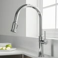 thumbnail image 2 of Kraus Sellette Single Pull Down Handle Kitchen Sink Faucet, Stainless Steel, 2 of 5