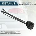 thumbnail image 4 of Unique Bargains Rear Light Wiring Harness Plug for Audi TT Mk 2 2006-2012 No.1J0973733 | Black 2 Set, 4 of 6